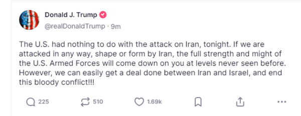 扬帆优配 特朗普：若伊朗对美发动攻击 美国将“以空前规模全力回击”